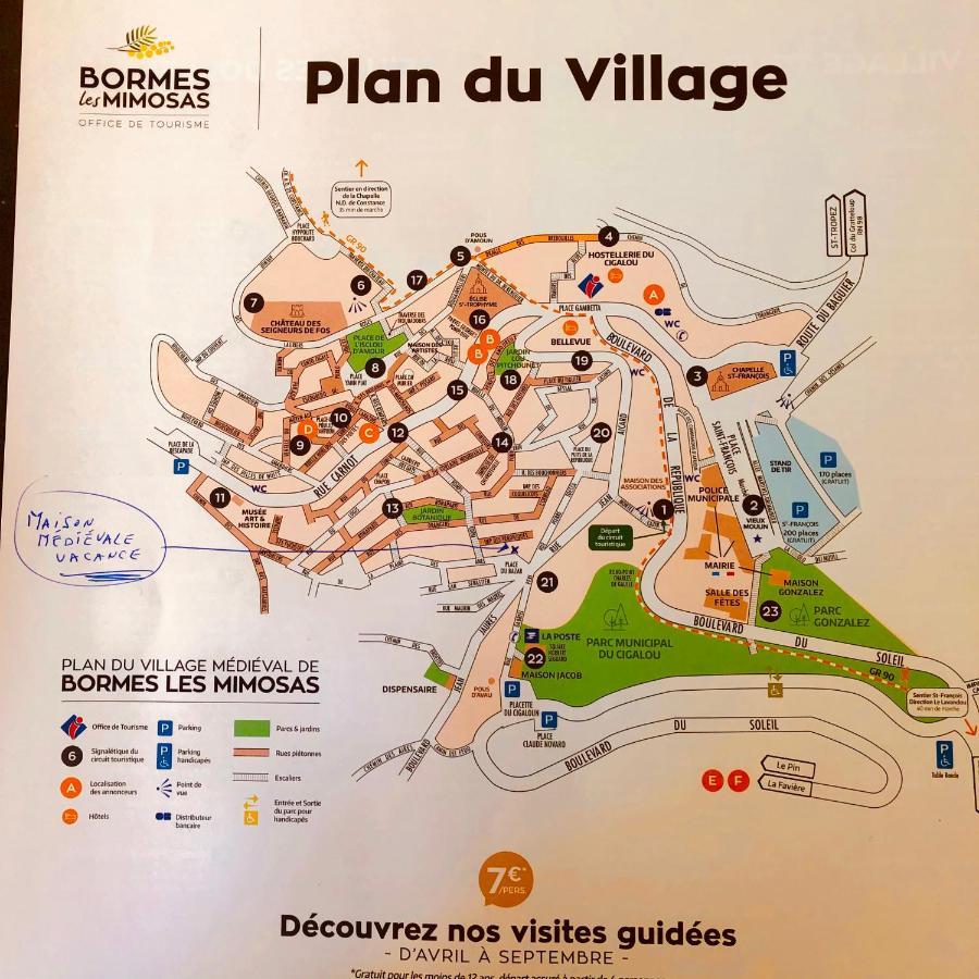Maison De Vacances Medievale Bormes-Les-Mimosas Village Exterior photo